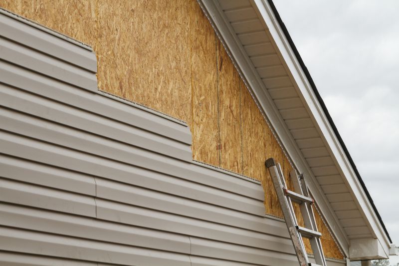 Close-up of Vinyl Siding Panel Overlap
